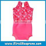 Shivering Flower In Watermelon Red Beach Neoprene Baby Wrap Cloth thumbnail-1