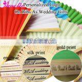 Recuerdos de Boda Wedding Favors Bomboniere Matrimonio Personalized Printed Logo Wedding Hand Craft Fans thumbnail-3