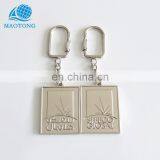 Custom Shape Wholesale Cheap Metal Logo Keychains Brand Name Keychain thumbnail-4