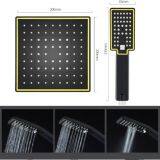 Black Color Big Rainfall Shower Set Woman Shower Sprayer Bathroom Head Shower thumbnail-3