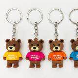Plastc Animal Key Chain /3cm Colorful Plastic Key Ring Gift thumbnail-5