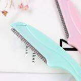 Weisheng Foldable Eyebrow Trimmer Stainless Steel Scraping Eyebrow Remover Razor Trimmers thumbnail-3