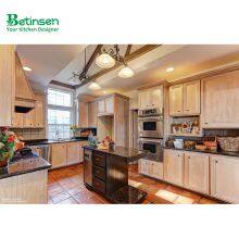 KT-001 Cabinet Kitchen Solid Wood Factory Made in China thumbnail-1