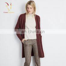 Ladies Fashion Open Front Long Style Cardigan thumbnail-2
