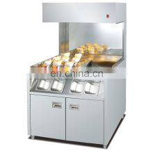 Fast food counter top french fries station for kitchen equipment