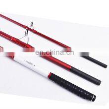 Amazon 4.2m Lure Weight 100-200g KW&CR Guide Ring Pure Carbon Beach Fishing Poles Red Color Surf Casting Rod thumbnail-5