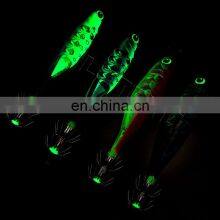 High Quality 8cm/9.5g Hard Shrimp Bait Luminous Squid Jig Lures Wood Shrimp thumbnail-3