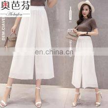 Manufacturer Wholesale Spring and Summer New Style Drape Chiffon Wide-leg Pants Plus Size Fashion Trend High-waist Trousers thumbnail-5