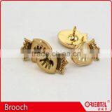 Enamle Lion Logo Metal Badge Straight Brooch Pin for Men thumbnail-3