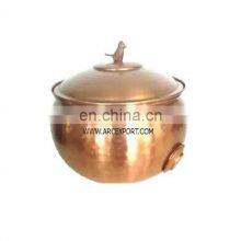 Блестящая медная шланговая чаша