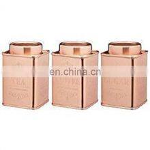 Copper Plated Shiny Canister Sets