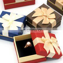 Luxury Hot Sale Factory Wholesale Custom Jewelry Box Paper Bowknot Jewelry Box thumbnail-4