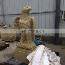 Factory Supply Large Statue Sandstone Animal Eagle Figurines Stone Carvings and Sculptures thumbnail-2