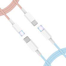 1 m Macarons Braided Type Usb C To Pd Charging Line Charger 20w Wire Data Cable For IPhone X 11 12 13