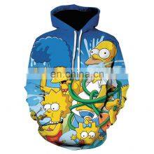 Custom All Over Full Printing Mens Hoodie Design Sweatshirt Pullover Sublimation Hoodie 3D Printed thumbnail-1