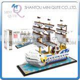 Mini Qute GEM One Piece EdwardNewgate Pirate Ship Airship Diamond Plastic Building Blocks Movie Model Educational Toy NO.G834-1