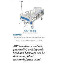 Manual Nursing Bed With 2 Rocking Rods thumbnail-4