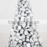 Caucasia Tinsel Pine Made White Special Flocked Christmas Tree/snowing Christmas Tree With Pine Needles and Snowflake thumbnail-1