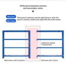 Heavy Duty Boltless Metal Shelving HN-LW328 for Logistics Warehouse, 2000kg Total Load Capacity, Longspan Racking System Manufacturer, OEM/ODM thumbnail-2