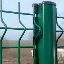 3D Curved Wire Mesh Fence With Concrete Base for Stadium Perimeter thumbnail-4