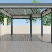 Ioclimatic Aluminum Pergola, Outdoor Weatherproof Gazebo With Adjustable Roof thumbnail-1