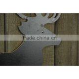 Animal Theme Black Deer Antique Decorative Wooden Hooks Wall Plaque With Saying thumbnail-3