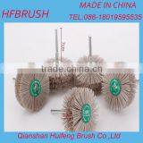 Wood polishing wheel abrasive drill brush