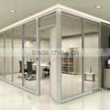 Full Tempered Glass Floor to Ceiling Aluminium Frame Glass Partition, Office Partition Glass Wall (SZ-SWP357)