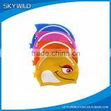 China Wholesale Silicone Swim Cap For Kid, Customize Printing Silicone Swimming Cap thumbnail-5