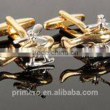 PRIMERO 2015 Fashion Jewelry Aeroplane Cufflinks Creative Metal Cufflinks Gold & Silver Plated Aircraft Cufflinks thumbnail-5