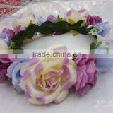 Fashion Tiara Flower Garland Crown Headband for Women Wedding Garland Crown Handband for Girls thumbnail-2