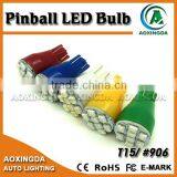 12V 3528 8 Smd T15 #906 Pinball LED Bulb