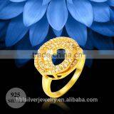Fashionable Dubai 18k Gold Plated Jewelry , CZ Pave Diamond Jewelry thumbnail-1