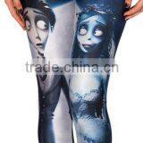 East Knitting New Space the Corpse Bride Printed Fitness Leggings Punk Rock Pants thumbnail-3