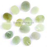 Bulk Custom Gemstone Pocket Stone Green Jade Polished Palm Stone
