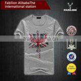 2016 New Product Exotic Slim Fit Flag Print for Mineral Wash T-shirts