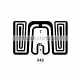 RFID 915mhz Uhf Impinj Monza 4 Chip F43 and ISO-18000-6C RFID Tag Dry Inlay