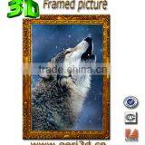 Animal Custom 3D Lenticular Picture With Frame 3D Art