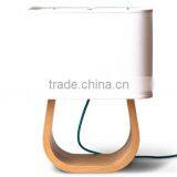 Small Table Lamp, Vintage Wood Table Lamp, Bedside Table Lamp thumbnail-2