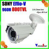 Vision Star Super HAD CCDII 800TVL New Sony Effio-V CXD4141GG+663 Surveillance Weatherproof Outdoor Using Bullet CCTV Camera thumbnail-2