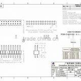Double Row Straight Type 1.27mm Pin Header H=2.0