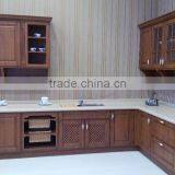 Scandinavian Style Classic Solid Wood Walnut Kitchen Cabinet thumbnail-1