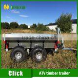 ATV Quad Forest Timber Trailer With Electric Winch Crane thumbnail-4