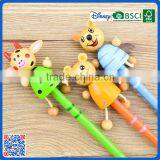 2016 New Arrival Promotion Cute Wood HB Pencil With Lovely Doll for School Kids thumbnail-2