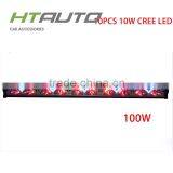 HTAUTO 100 W 11200LM Accessories Car Super Slim Led Light Bar With PC Lens