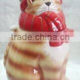 Ceramic Cookie Jar, Cat Cookie Jar thumbnail-1