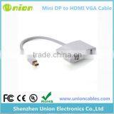 Mini DP Mini Displayport to VGA + HDMI Female 2 in 1 Adapter for MAC Thunderbolt thumbnail-1