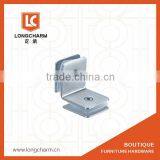 Zinc Alloy 90 Glass to Glass Shower Bracket With Bevelled Edge thumbnail-1