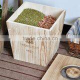 Natural Handmade high quality solid wooden rice box with lid for sale