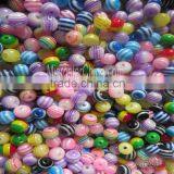 20mm Stripe Resin Plastic Beads for Necklace Jewelry Making Quality Choice thumbnail-2